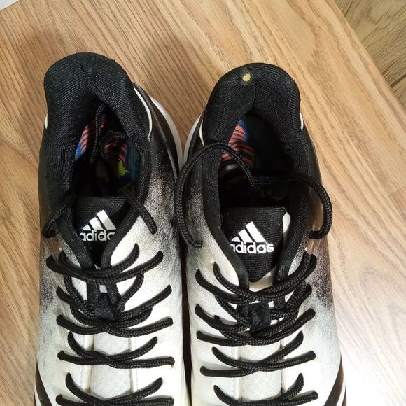 adidas Mens Icon 4 Sz 9 G26698 White Baseball Cleats Shoes‎ Sneakers - Picture 12 of 14